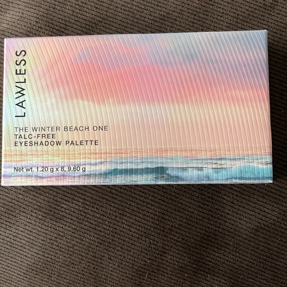 Lawless The Winter Beach One eyeshadow palette. New in original box.